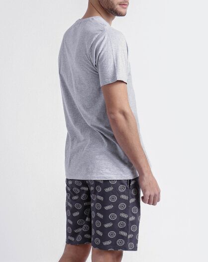 Pyjama T-Shirt & Short Basile gris